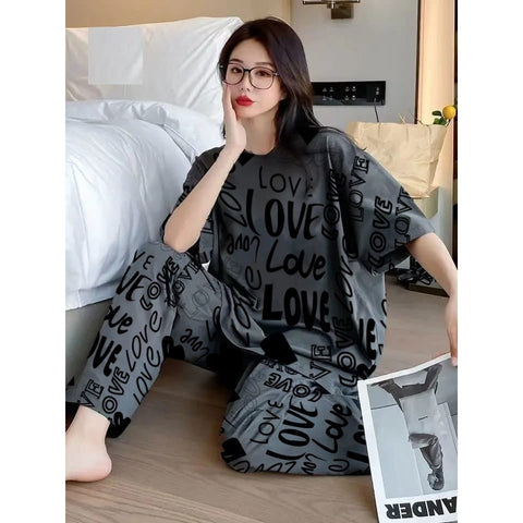 All Over Love Printed The Ultimate Dream Wear Sleep Suit