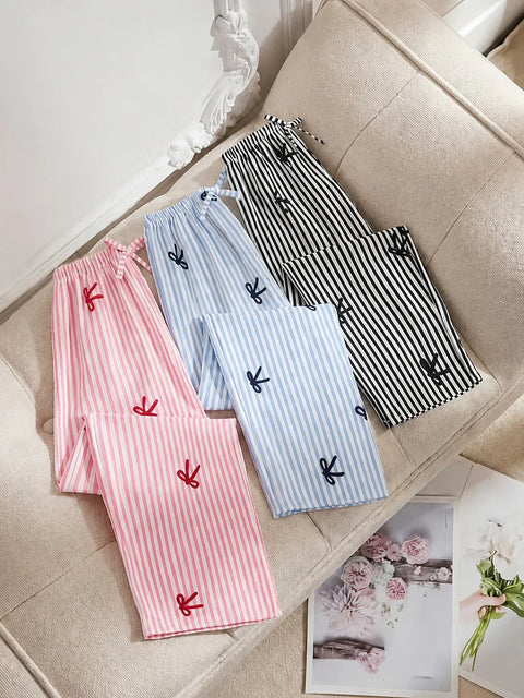 Pack Of 3 Bow And Lining Printed Plazzo for her